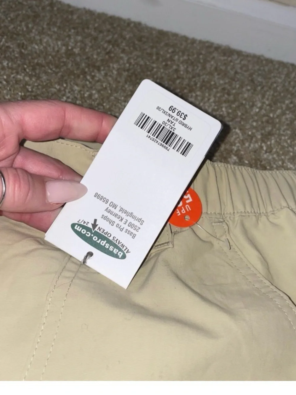 World Wide Sportsman tactical pants cargo utility tan nylon convertible NEW 3XL